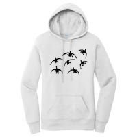 Duck Hunting Seven Drakes By Committed Waterfowl Women's Pullover Hoodie