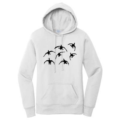 Duck Hunting Seven Drakes By Committed Waterfowl Women's Pullover Hoodie