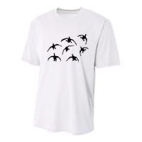 Duck Hunting Seven Drakes By Committed Waterfowl Youth Performance Sprint T-Shirt