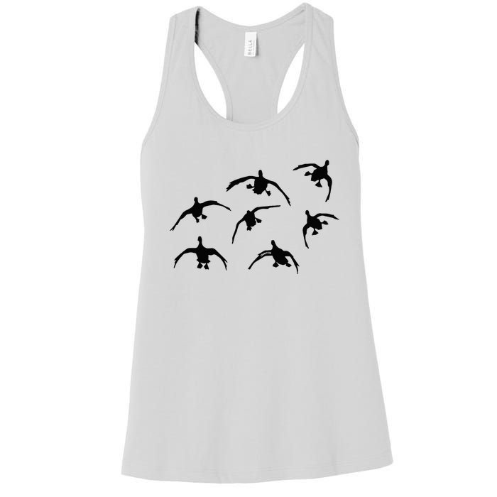 Duck Hunting Seven Drakes By Committed Waterfowl Women's Racerback Tank