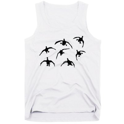 Duck Hunting Seven Drakes By Committed Waterfowl Tank Top