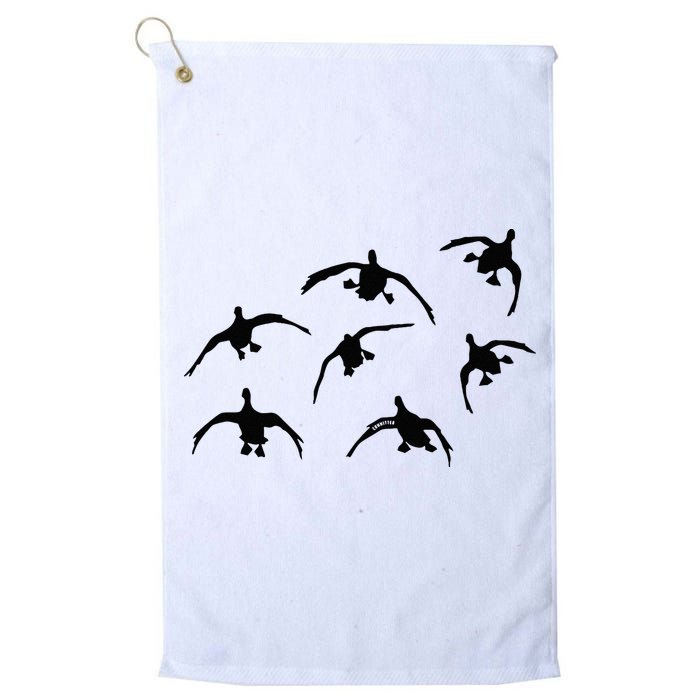 Duck Hunting Seven Drakes By Committed Waterfowl Golf Towel