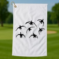Duck Hunting Seven Drakes By Committed Waterfowl Golf Towel