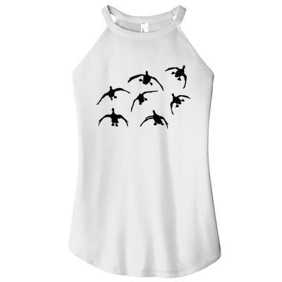 Duck Hunting Seven Drakes By Committed Waterfowl Women's Perfect Tri Rocker Tank