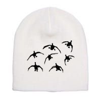 Duck Hunting Seven Drakes By Committed Waterfowl Short Acrylic Beanie
