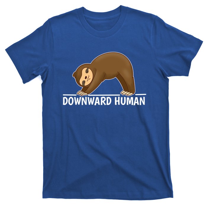 Downward Hu Sloth Gift T-Shirt