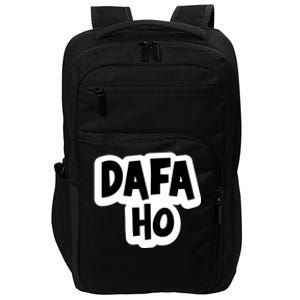 Dafa Ho South Asian Indian Humor Great Gift Impact Tech Backpack