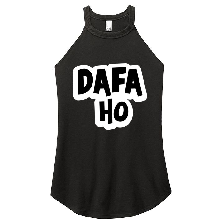 Dafa Ho South Asian Indian Humor Great Gift Women's Perfect Tri Rocker Tank
