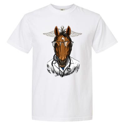 Doctor Horse Surgeon Physician Dr Md Cow Horse Lover Gift Garment-Dyed Heavyweight T-Shirt