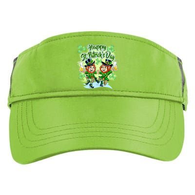 Dancing Happy St. Patrick's Day Leprechauns Adult Drive Performance Visor