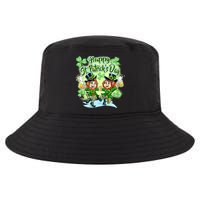 Dancing Happy St. Patrick's Day Leprechauns Cool Comfort Performance Bucket Hat