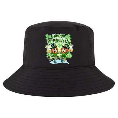 Dancing Happy St. Patrick's Day Leprechauns Cool Comfort Performance Bucket Hat