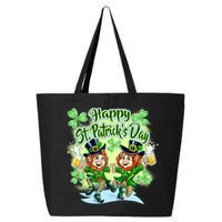 Dancing Happy St. Patrick's Day Leprechauns 25L Jumbo Tote