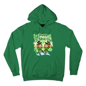 Dancing Happy St. Patrick's Day Leprechauns Hoodie