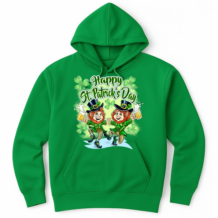 Dancing Happy St. Patrick's Day Leprechauns Hoodie