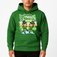 Dancing Happy St. Patrick's Day Leprechauns Hoodie