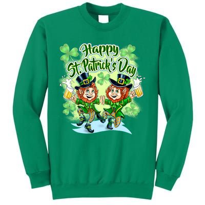 Dancing Happy St. Patrick's Day Leprechauns Sweatshirt