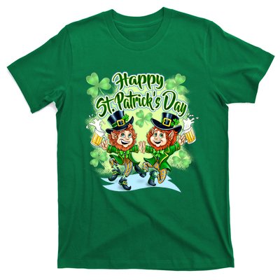 Dancing Happy St. Patrick's Day Leprechauns T-Shirt