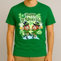 Dancing Happy St. Patrick's Day Leprechauns T-Shirt