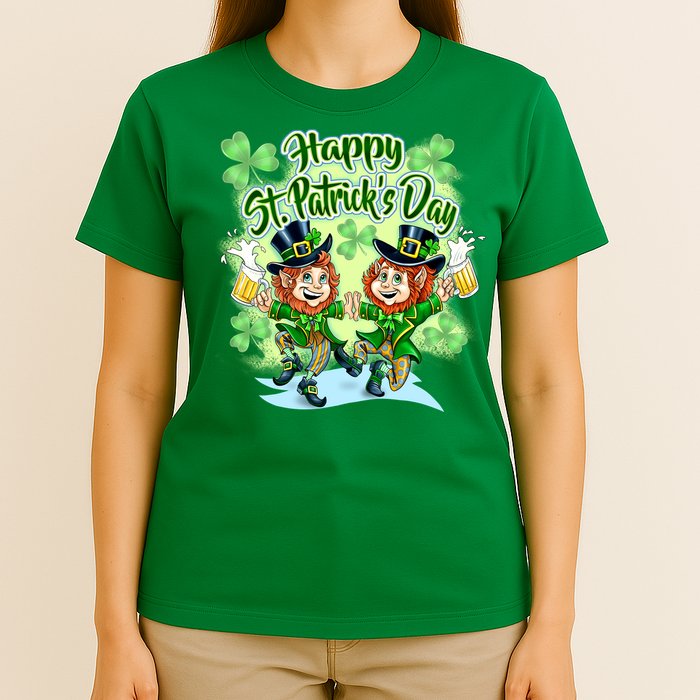 Dancing Happy St. Patrick's Day Leprechauns T-Shirt
