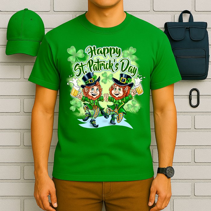 Dancing Happy St. Patrick's Day Leprechauns T-Shirt