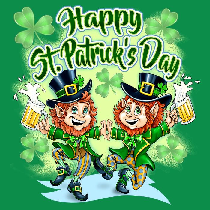 Dancing Happy St. Patrick's Day Leprechauns T-Shirt