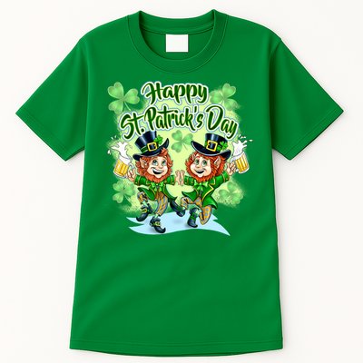 Dancing Happy St. Patrick's Day Leprechauns Tall T-Shirt
