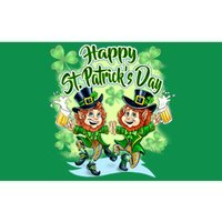 Dancing Happy St. Patrick's Day Leprechauns Bumper Sticker