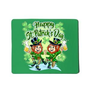 Dancing Happy St. Patrick's Day Leprechauns Mousepad