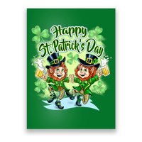 Dancing Happy St. Patrick's Day Leprechauns Poster