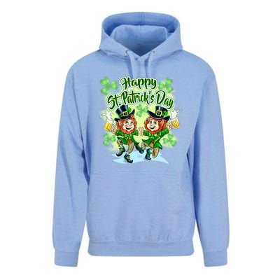 Dancing Happy St. Patrick's Day Leprechauns Unisex Surf Hoodie