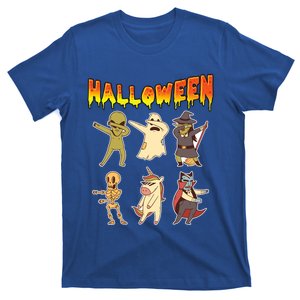 Dabbing Halloween Skeleton Witch And Monsters Gift T-Shirt