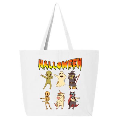 Dabbing Halloween Skeleton Witch And Monsters Gift 25L Jumbo Tote