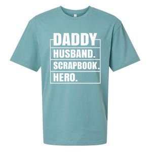 Daddy Husband Scrapbook Hero Funny Scrapbook Father's Day Gift Sueded Cloud Jersey T-Shirt