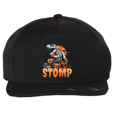 Dinosaur Halloween Skeletosaurus Stomp Great Gift Wool Snapback Cap
