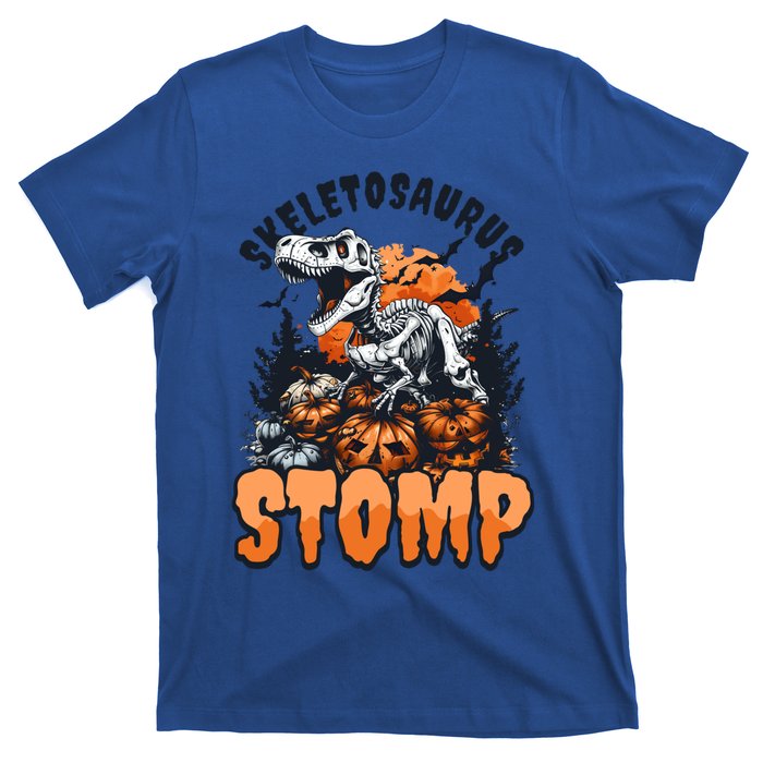 Dinosaur Halloween Skeletosaurus Stomp Great Gift T-Shirt