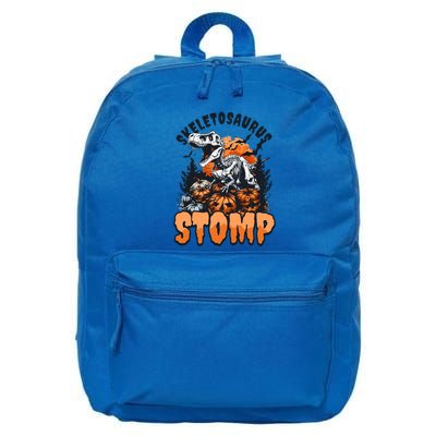 Dinosaur Halloween Skeletosaurus Stomp Great Gift 16 in Basic Backpack