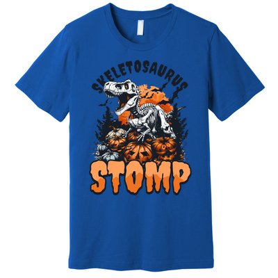 Dinosaur Halloween Skeletosaurus Stomp Great Gift Premium T-Shirt