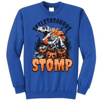 Dinosaur Halloween Skeletosaurus Stomp Great Gift Tall Sweatshirt