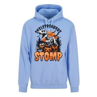 Dinosaur Halloween Skeletosaurus Stomp Great Gift Unisex Surf Hoodie