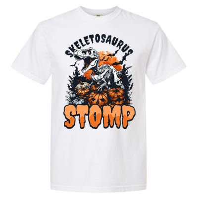 Dinosaur Halloween Skeletosaurus Stomp Great Gift Garment-Dyed Heavyweight T-Shirt