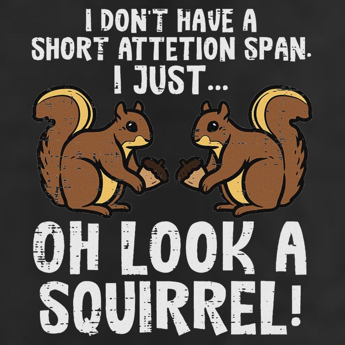 Dont Have Short Attention Span Look Squirrel Beanie