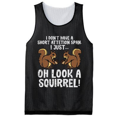 Dont Have Short Attention Span Look Squirrel Mesh Reversible Basketball Jersey Tank
