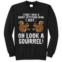 Dont Have Short Attention Span Look Squirrel Tall Sweatshirt