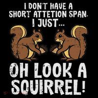 Dont Have Short Attention Span Look Squirrel Visor