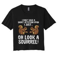 Dont Have Short Attention Span Look Squirrel Crop Top