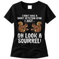 Dont Have Short Attention Span Look Squirrel Womens T-Shirt