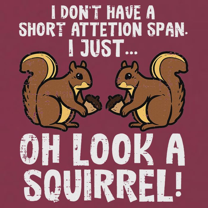 Dont Have Short Attention Span Look Squirrel 16oz Travel Tumbler