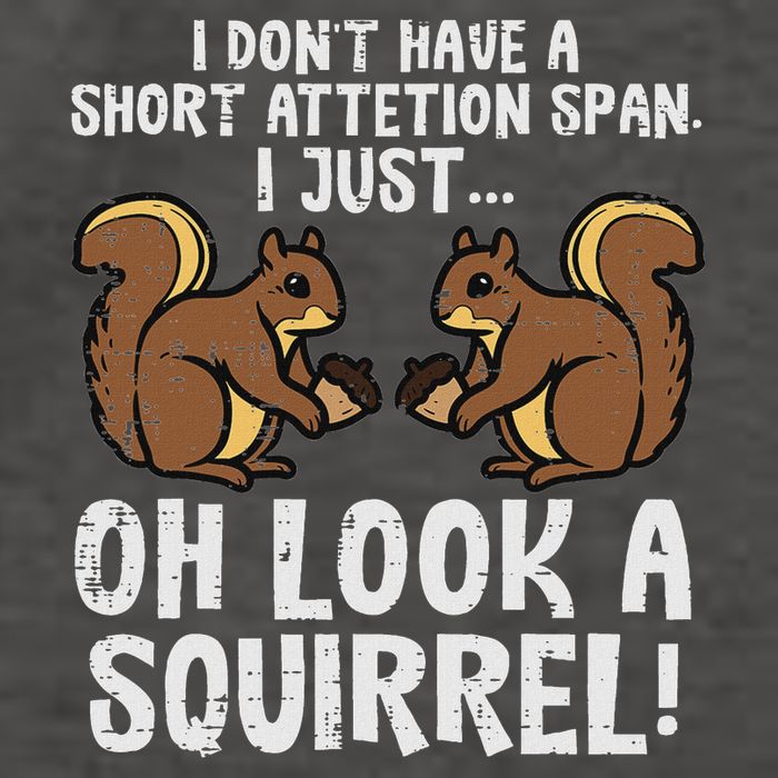Dont Have Short Attention Span Look Squirrel Vector Backpack