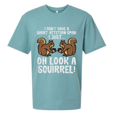 Dont Have Short Attention Span Look Squirrel Sueded Cloud Jersey T-Shirt